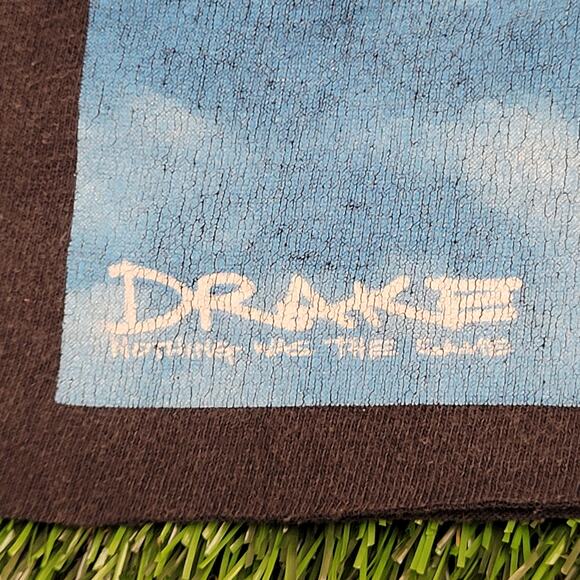 Drake Nothing Was The Same Cropped Shirt Womens S/M 19x18 Faded Black Cotton Tee - Picture 5 of 13